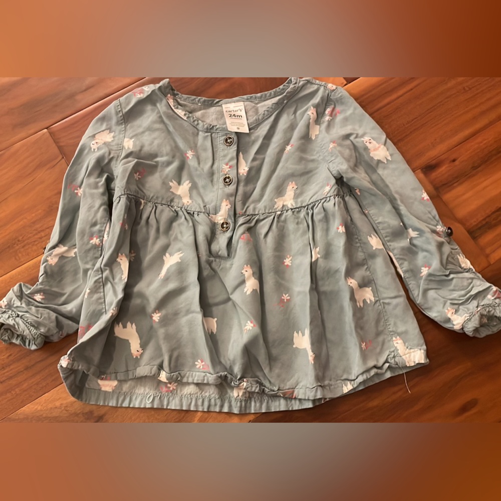 Carters Childrens 24mo Llama/Alpaca Long Sleeve